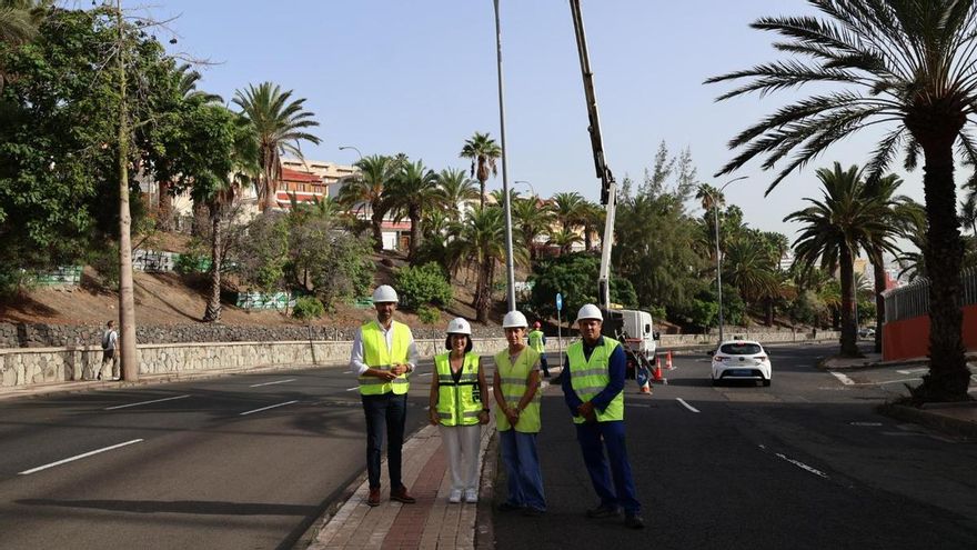 Las Palmas de Gran Canaria reduce un 75% el consumo energético del alumbrado de la avenida de Escaleritas