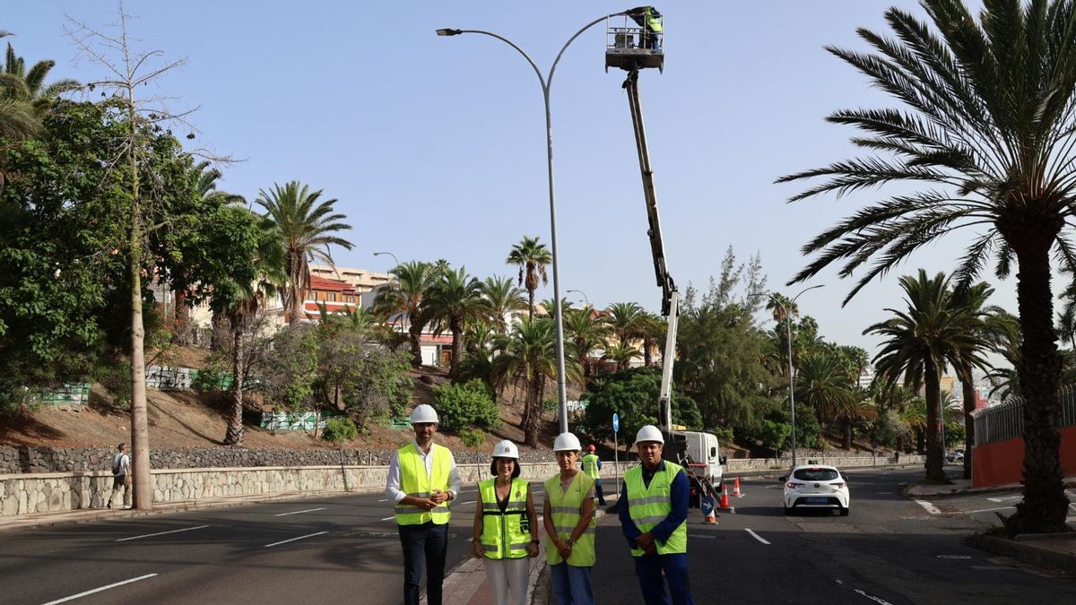 Las Palmas de Gran Canaria reduce un 75% el consumo energético del alumbrado de la avenida de Escaleritas