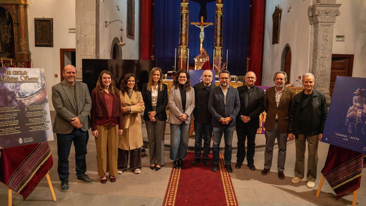 Presentación del cartel anunciador y la programación de la Semana Santa 2026, así como el III Ciclo de Música Sacra.
