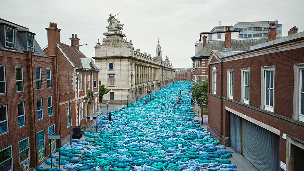 El famoso fotógrafo de desnudos Spencer Tunick elige Canarias para su nueva obra