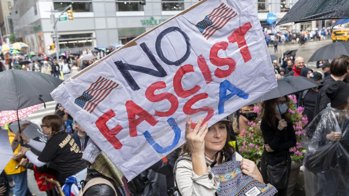 Protestas contra el gobierno de Donald Trump en Nueva York