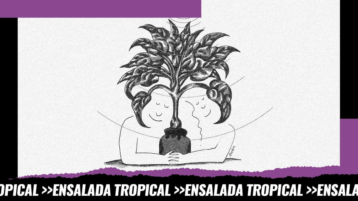 Ilustración del disco "Mother Earth's Plantasia" de Mort Garson, que suena en el programa