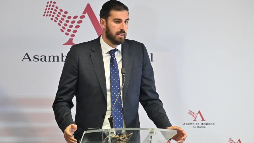 El portavoz del Grupo Parlamentario Vox, José Ángel Antelo