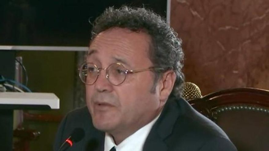El fiscal general del Estado, durante su declaración en el Supremo