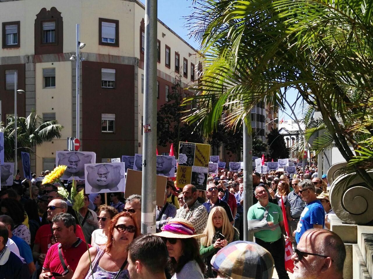 Manifestación por unas pensiones dignas.