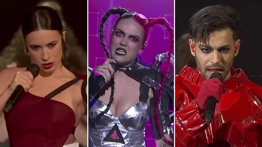 Blanca Paloma, Megara y Agoney, tres de los finalistas del Benidorm Fest 2023
