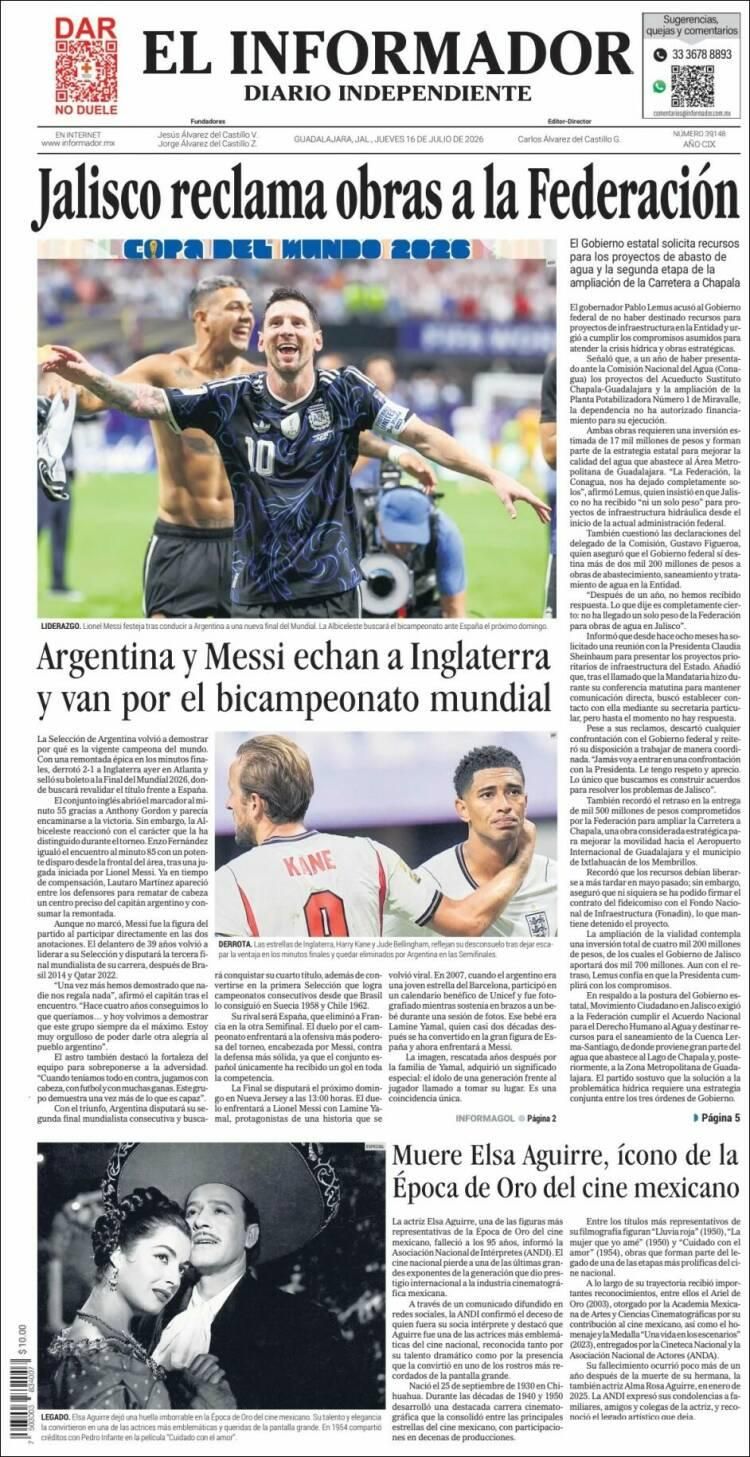 Hermosa mañana, ¿verdad? La Selección Argentina lo hizo otra vez: las tapas de los diarios se rinden ante la Scaloneta finalista