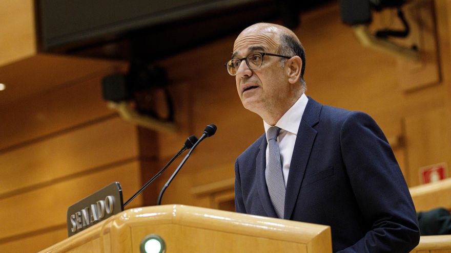 Archivo - Alberto Catalán, en una intervención en el Senado, donde ha tenido escaño en la última legislatura.