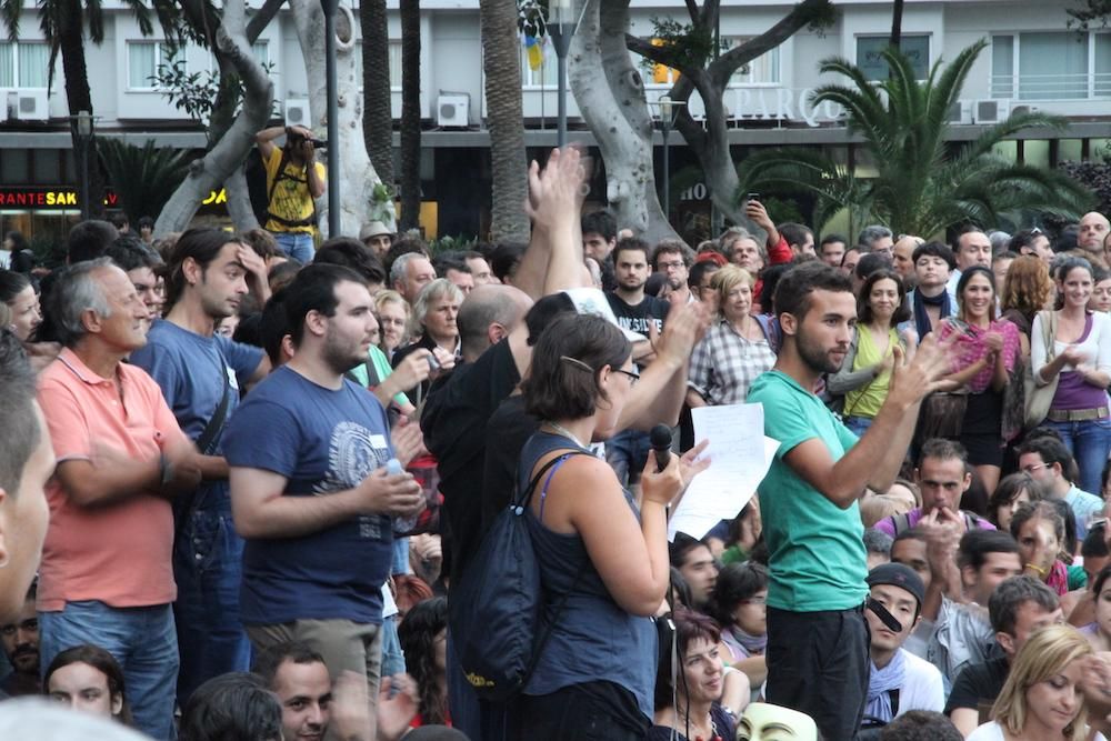 Archivo del 15M en San Telmo. (Orlando Arencibia).