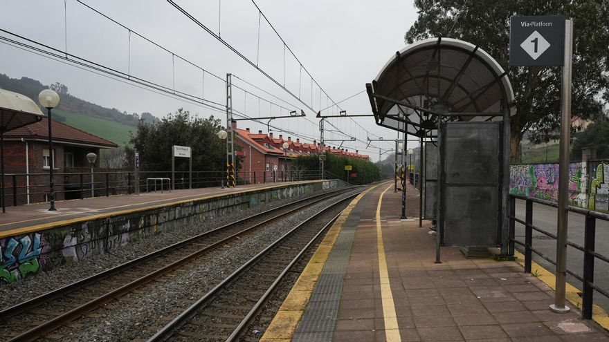 La estación de tren de Boo de Piélagos.