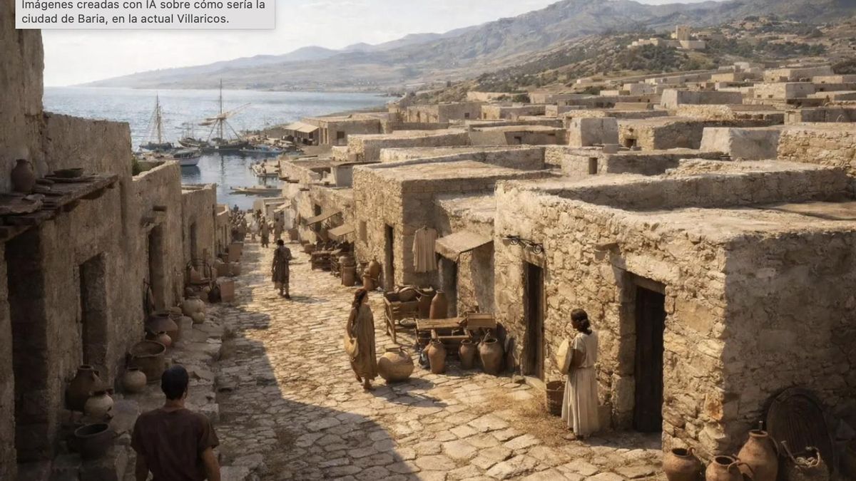 Aspecto de la antigua Baria, a través de inteligencia artificial