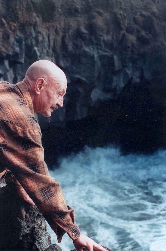 José Hierro en Los Hervideros, Lanzarote