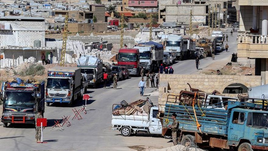Más de medio millar de refugiados sirios regresan a su país desde el Líbano