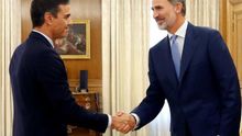 Felipe VI recibe a Sánchez en la Zarzuela al cierre de la ronda de consultas