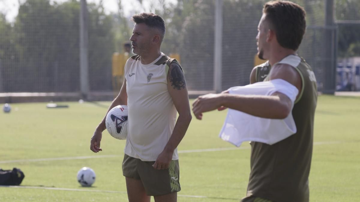 Iván Ania, en el 'stage' del Córdoba CF en Oliva
