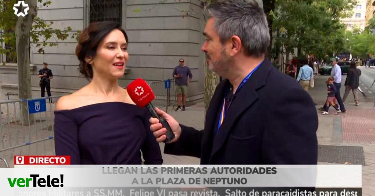TELEMADRID
Polémica entrevista de Telemadrid a Ayuso en el desfile militar del 12 de octubre: “No es por malmeter...”