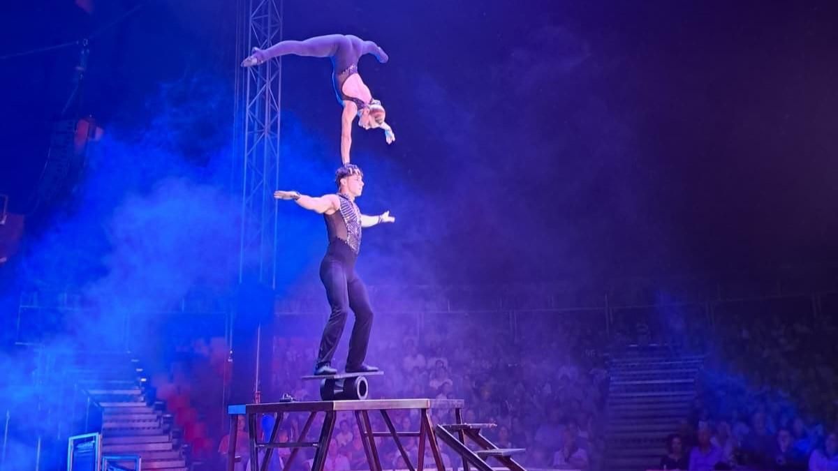 Dos artistas de récord protagonizan uno de los números del Festival Internacional de Circo de Zaragoza