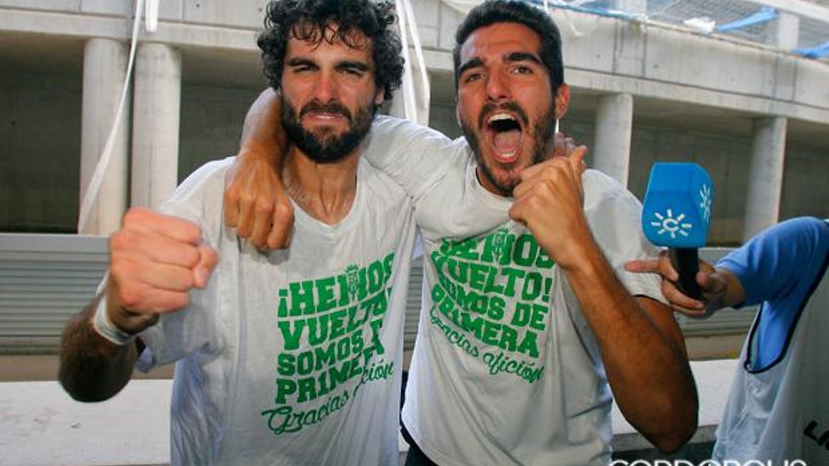 Fran y Bernardo Cruz, eufóricos en Las Palmas 