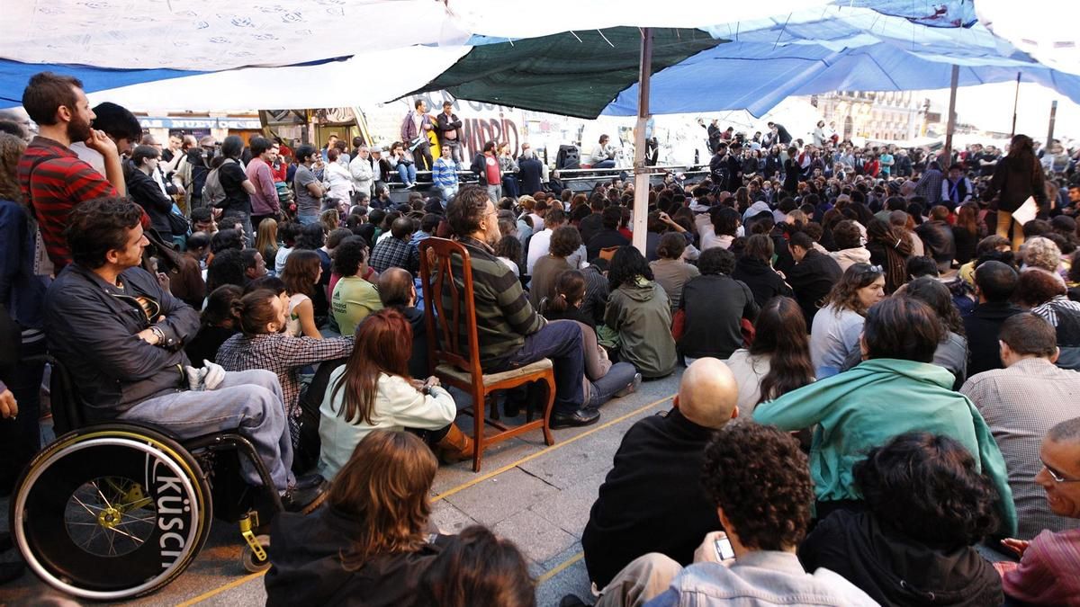 La acampada por los desahucios no es el 15M