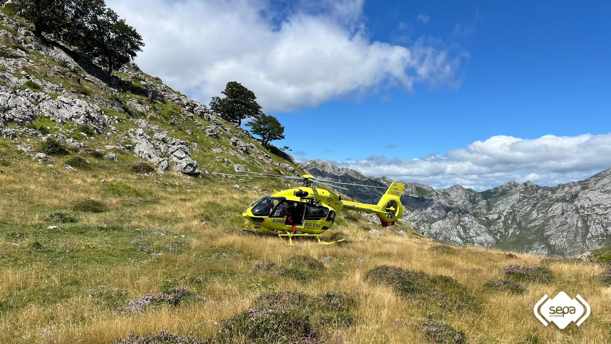 Rescatados dos senderistas que realizaban rutas de montaña en Cabrales y Somiedo
