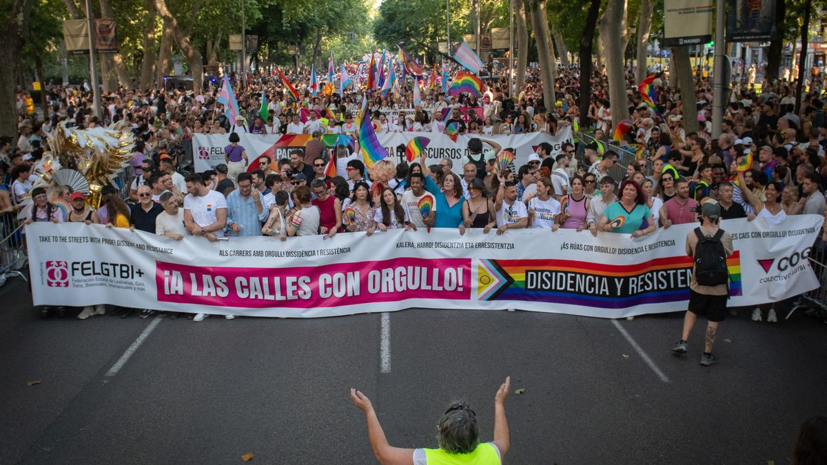 El arranque de la manifestación del Orgullo LGTBI 2026.