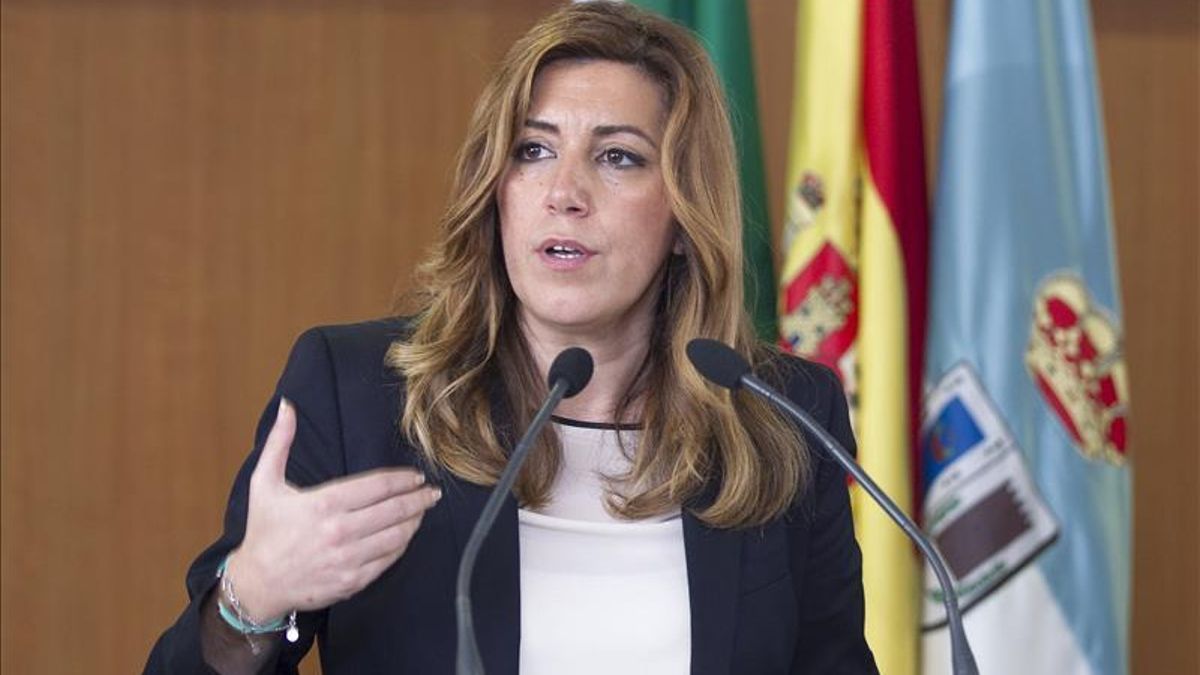 Susana Díaz asegura que el único tren que va a coger "es el de Andalucía"