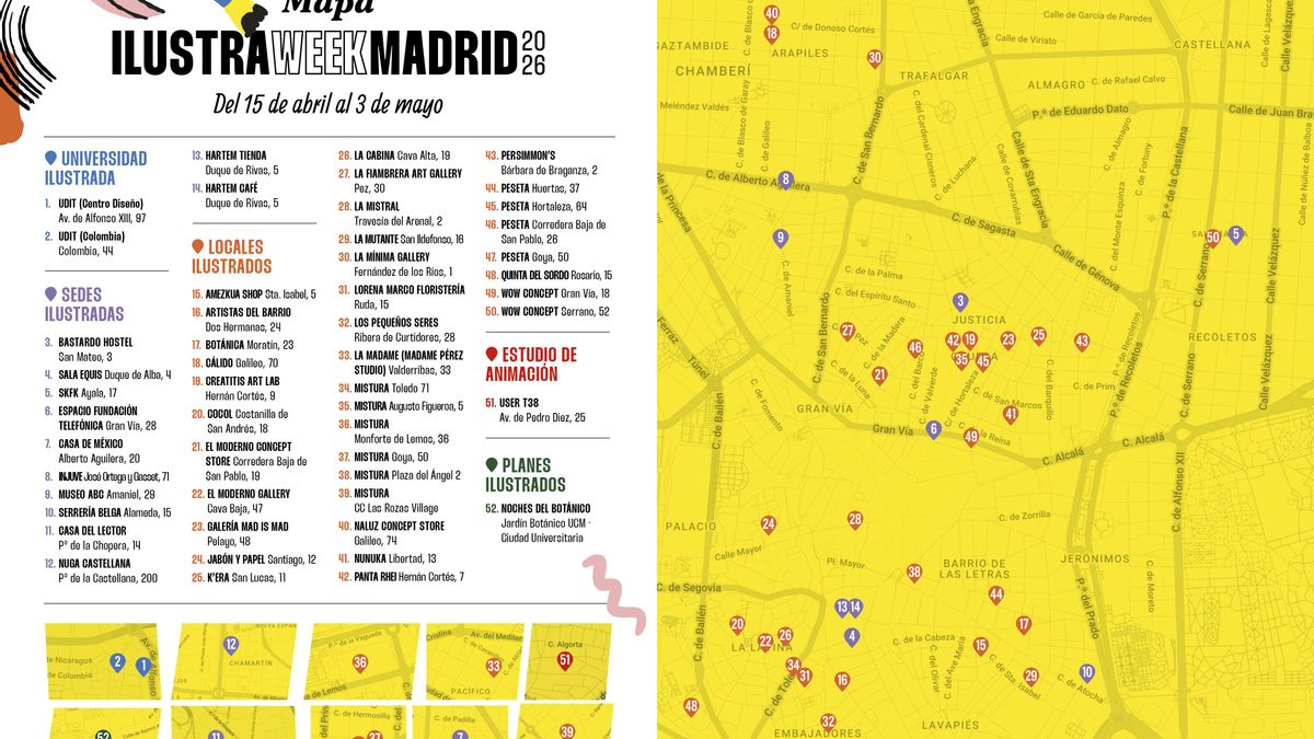 Mapa de 'IlustraWeekMadrid 2026'