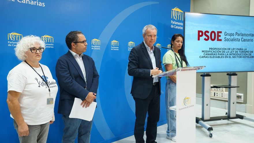 El PSOE denuncia el veto del Gobierno canario a obligar a instalar camas elevables en los hoteles, una reivindicación de las camareras de pisos