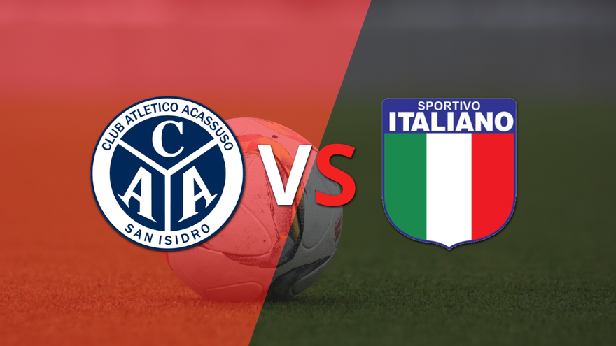 EN VIVO: Victoria parcial de Acassuso sobre Sp. Italiano en el estadio Armenia