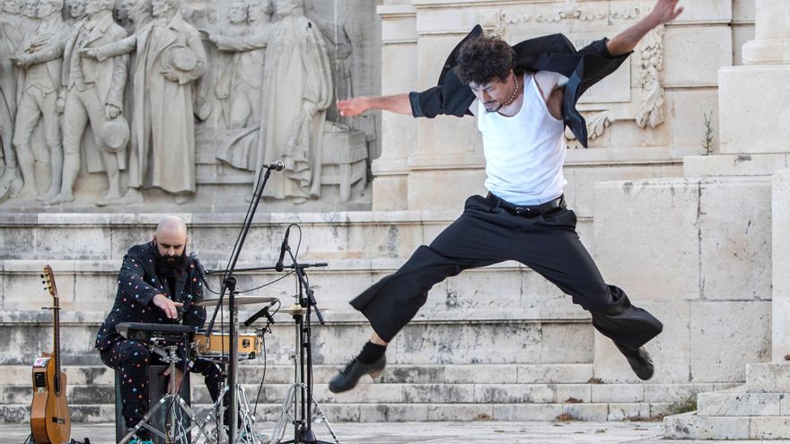 Jesús Carmona con su 'Baile de bestias' en el pasado Festival Cádiz en Danza. 