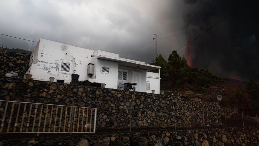 Una de las casas más cercanas al origen de la erupción de La Palma