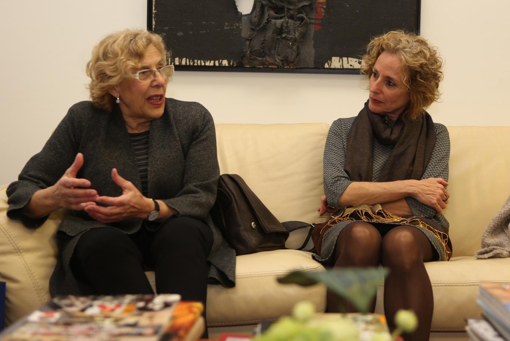 Manuela Carmena Y María Nebot en un acto por el Día de la Mujer organizado por el Cabildo de Gran Canaria. (ALEJANDRO RAMOS)