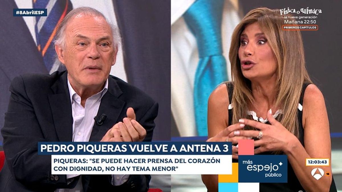 Piqueras y Gema López en 'Espejo Público'