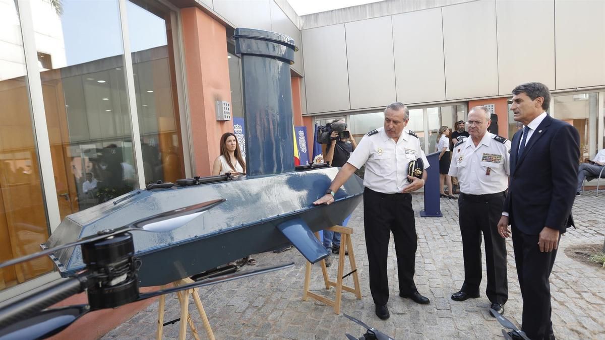 Dron incautado en la Operación Kraken en el Campo de Gibraltar.