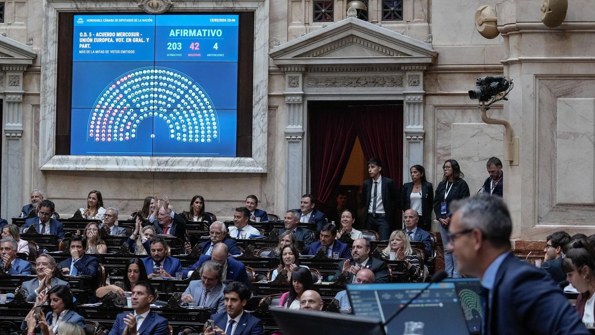 Con el peronismo partido, el oficialismo ratificó en Diputados el tratado Mercosur-Unión Europea