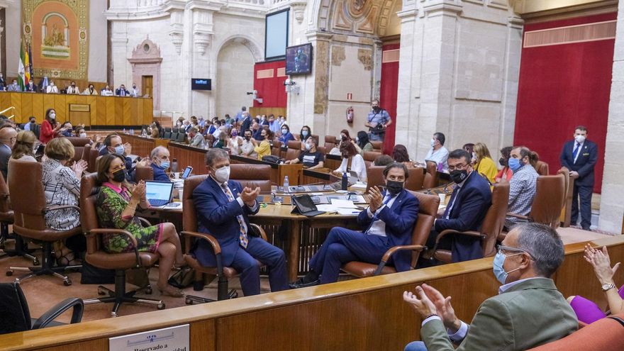 Archivo - El Pleno del Parlamento andaluz, tras la elección, el 14 de octubre de 2021, de Ricardo Vicente Puyol como director de la Oficina Andaluza contra el Fraude y la Corrupción (Foto de archivo).
