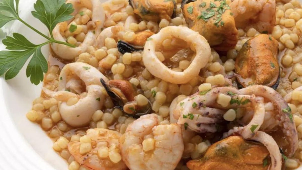 Imagen de una plato de pasta fregola