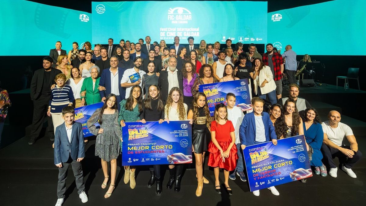 Galardonados en el Festival Internacional de Cine de Gáldar 2025.
