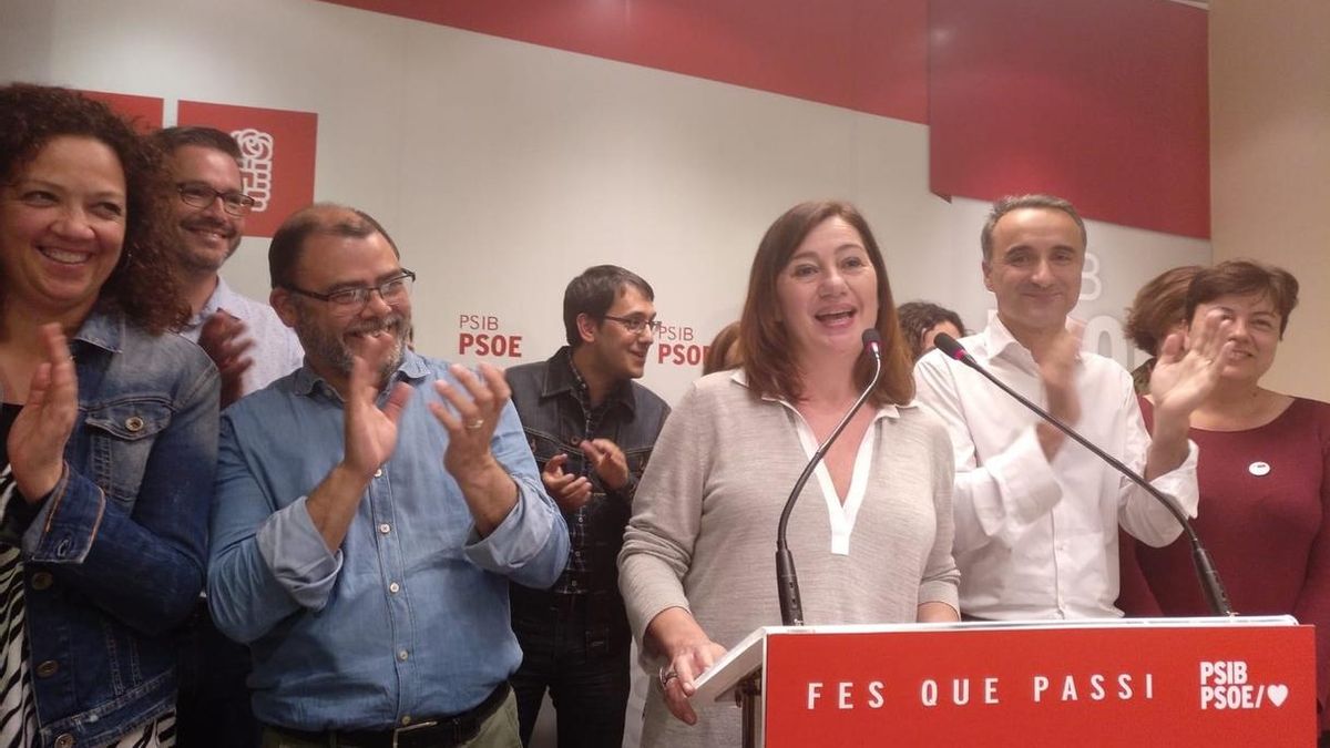 El PSOE se sitúa como la fuerza más votada en Baleares y el PP cae hasta la cuarta posición, con el 100% escrutado