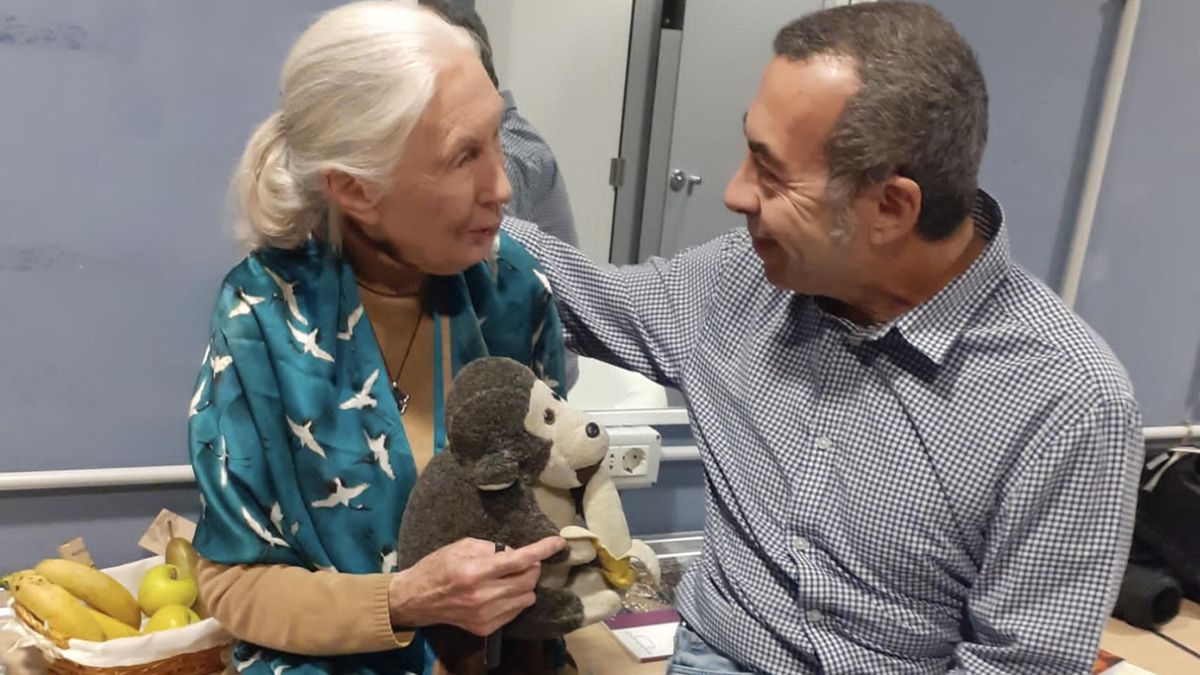 Jane Godall y Ezequiel Navío.