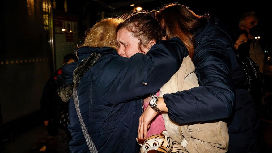 Llegada de los refugiados ucranianos a València.