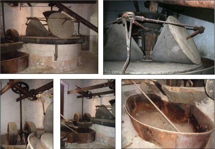 Imágenes del interior del molino, incluidas en el proyecto de rehabilitación.