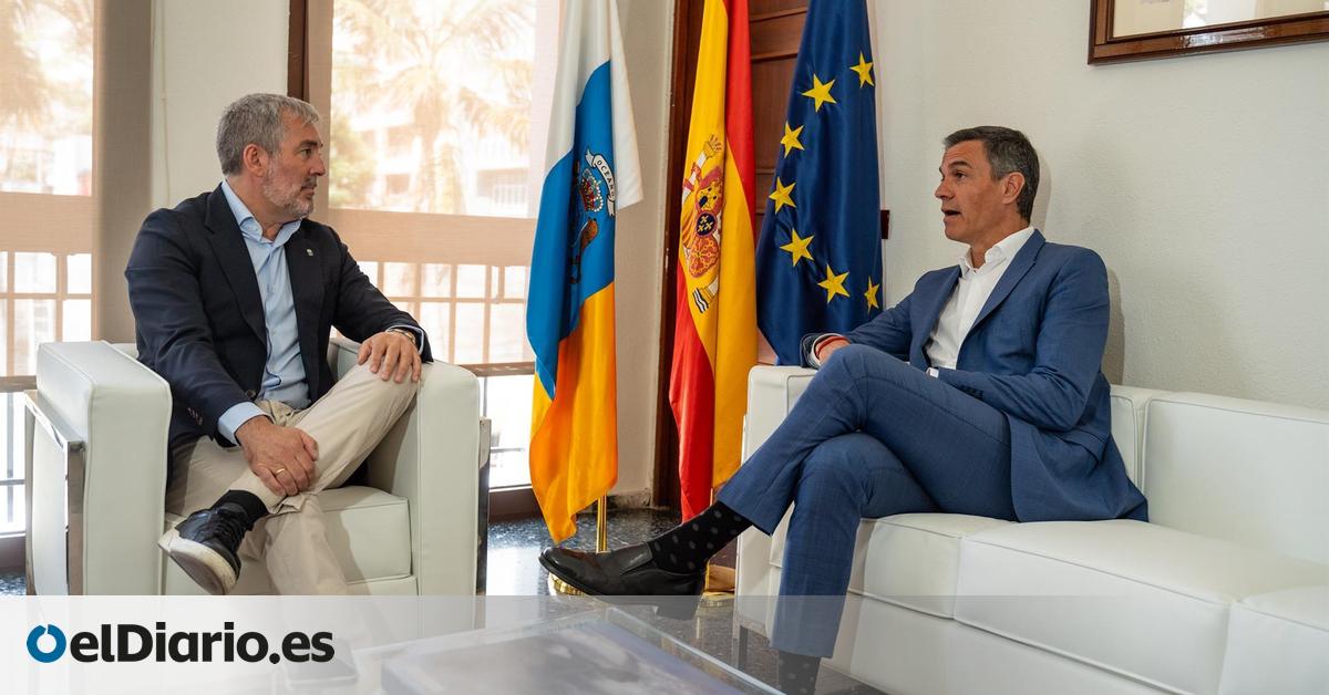 Sánchez y Clavijo se reúnen este lunes en Lanzarote para abordar la migración, la agenda canaria y los presupuestos