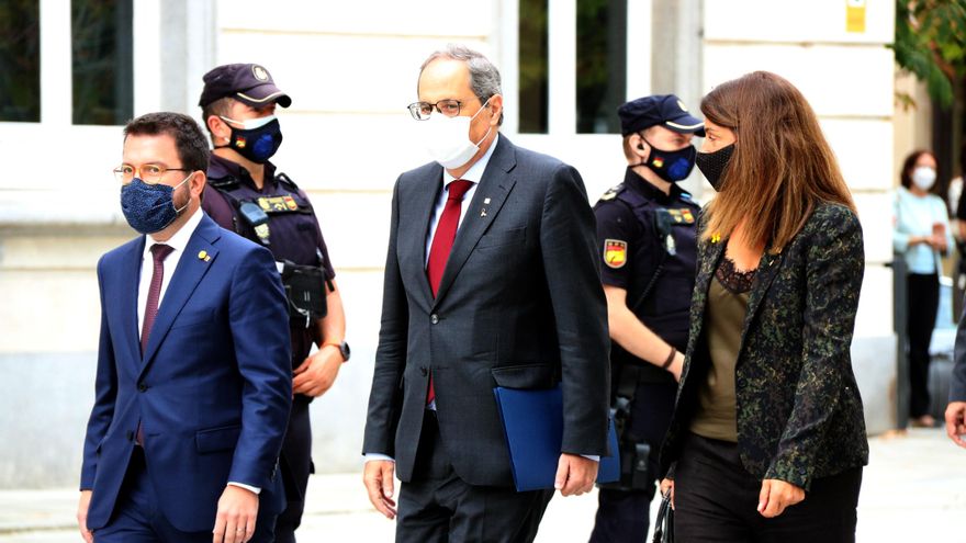 La defensa de Torra pide al Supremo revocar la "aberrante" condena por los lazos para no vulnerar su libertad de expresión
