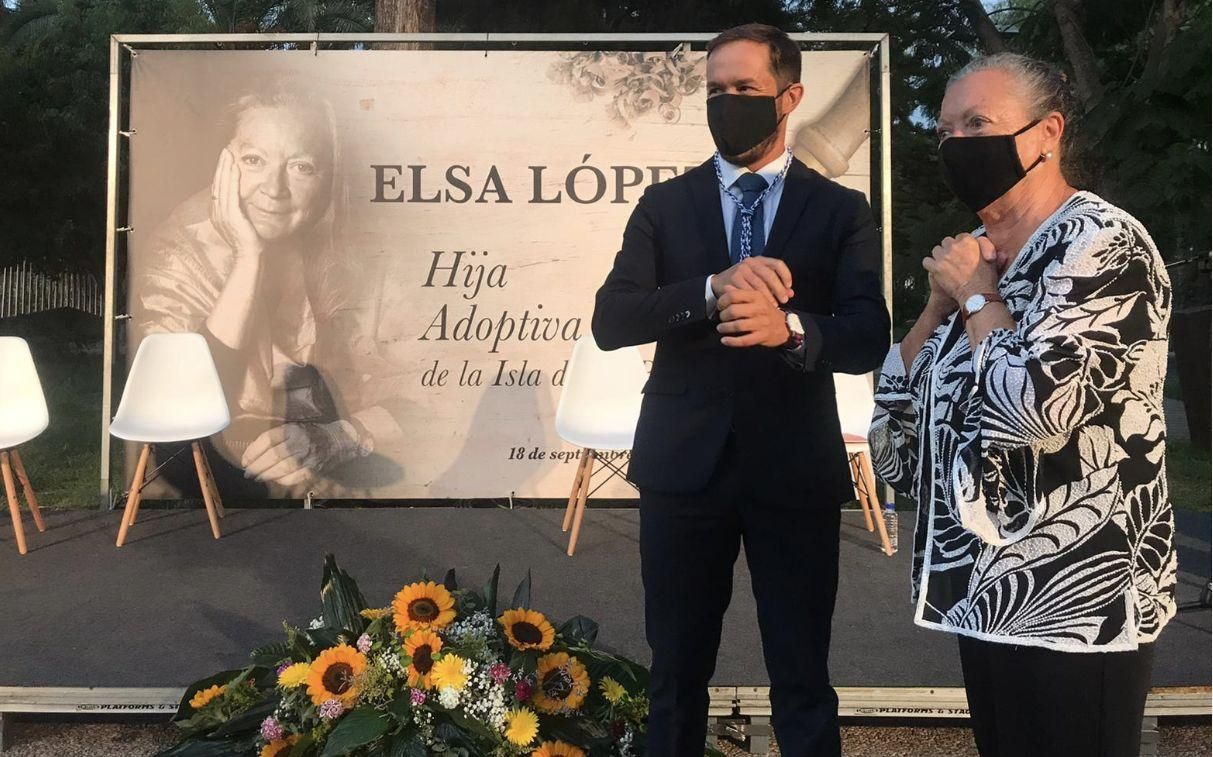 Elsa López y Mariano H. Zapata este viernes.