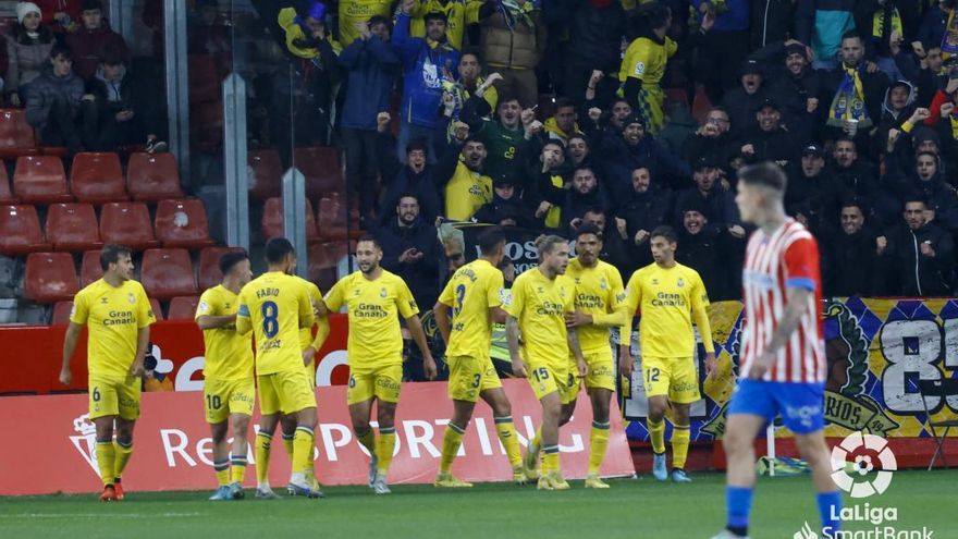 La UD Las Palmas conquista El Molinón