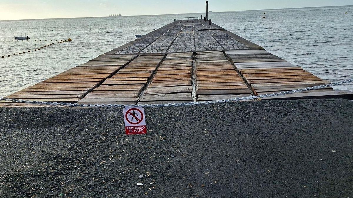 Cerrado el acceso a dos muelles en Santa Cruz de Tenerife por su deterioro estructural