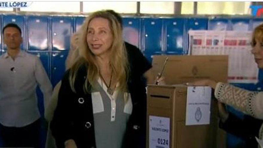 Karina Milei votó en Vicente López