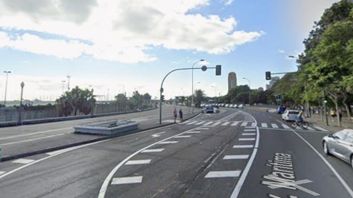 Avenida Marítima, en Santa Cruz de Tenerife.