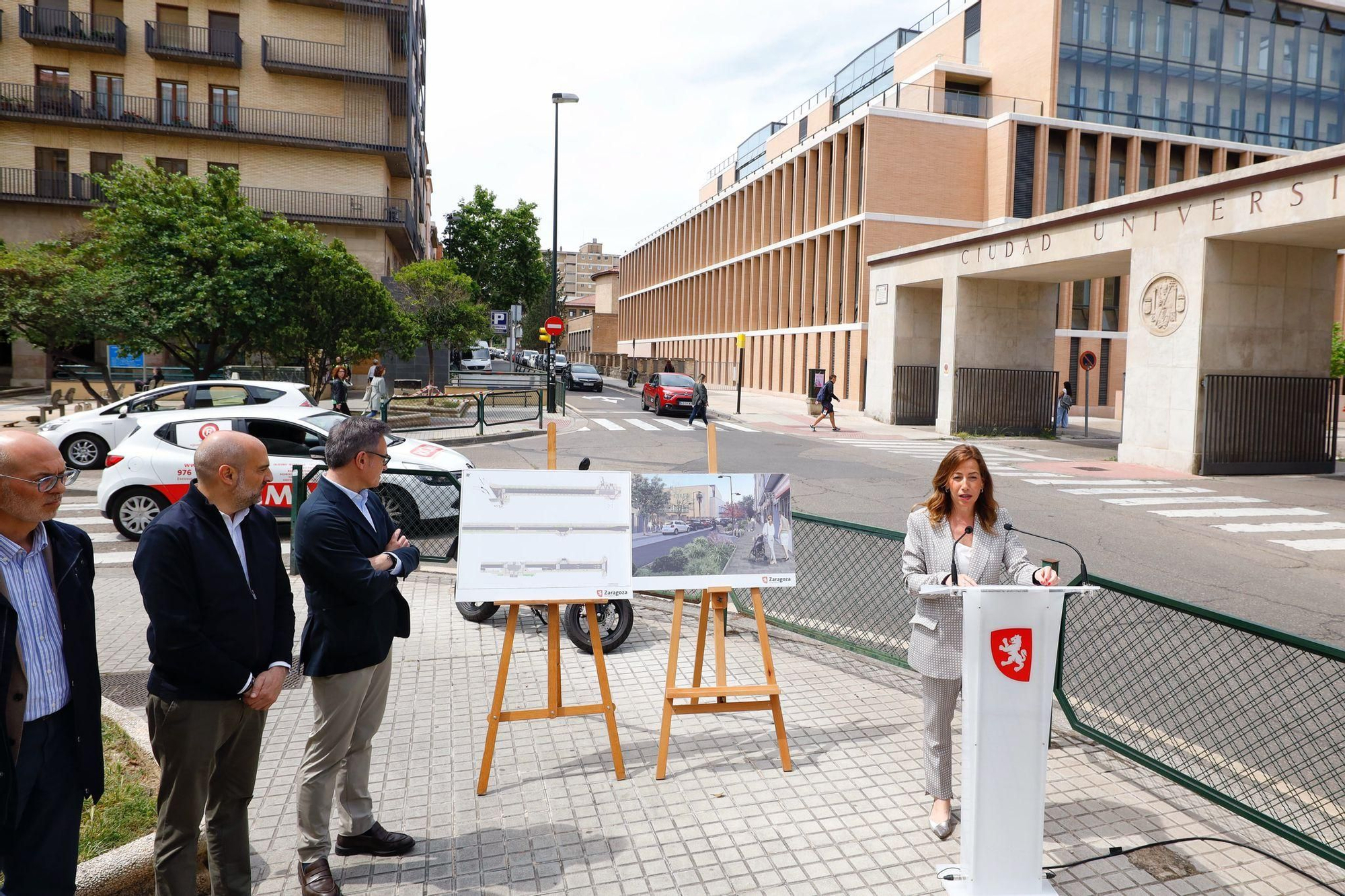 La alcaldesa, Natalia Chueca, en la presentación este miércoles del proyecto.